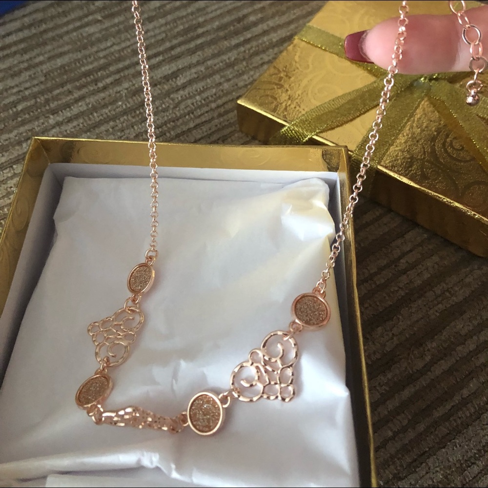 Rose gold necklace